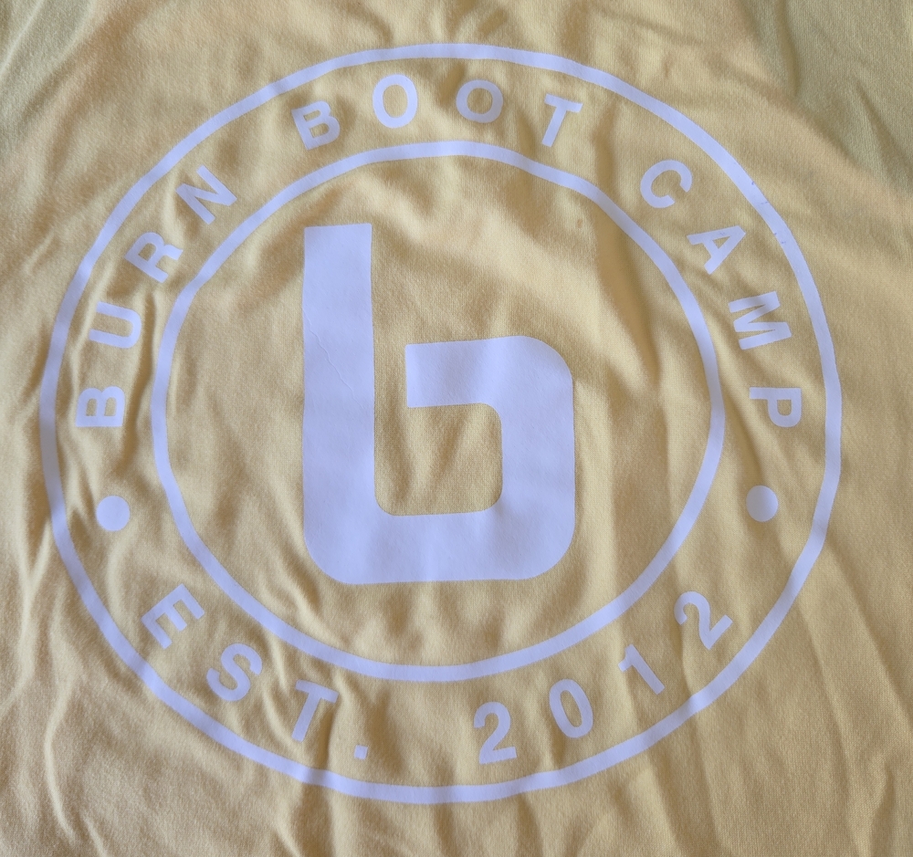 Burn Boot Camp Yellow Logo Tank Top